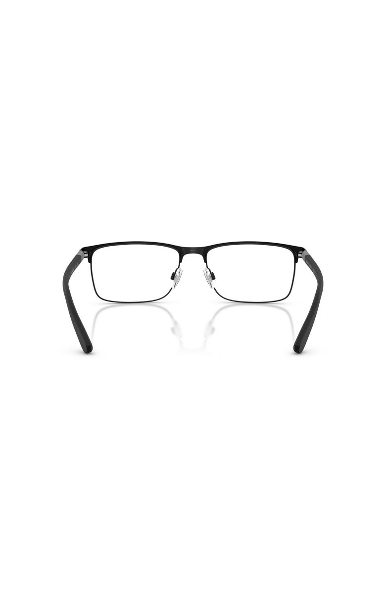 Polo Ralph Lauren 58mm Rectangle optical glasses, Alternate, color, Black