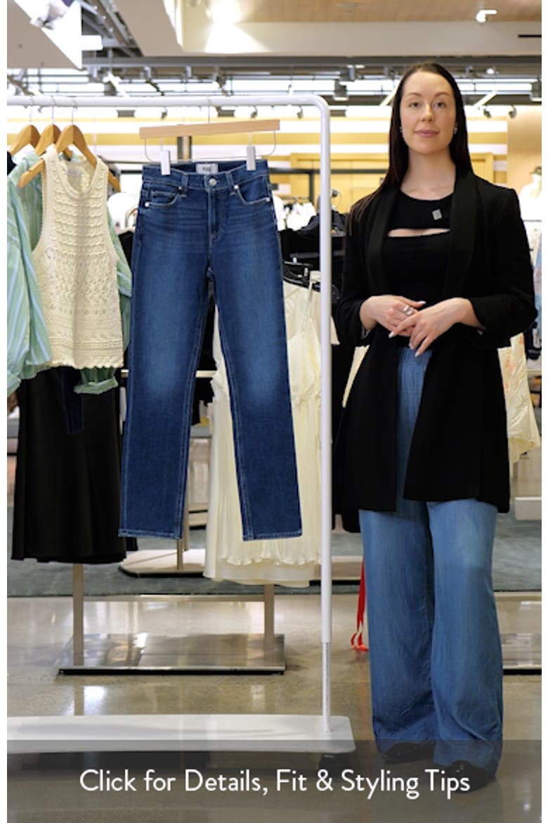 Cindy High Waist Ankle Straight Leg Jeans video