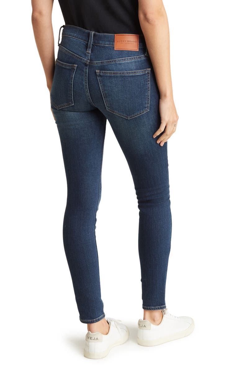 Lucky Brand Ava Skinny Jeans, Alternate, color, Curry