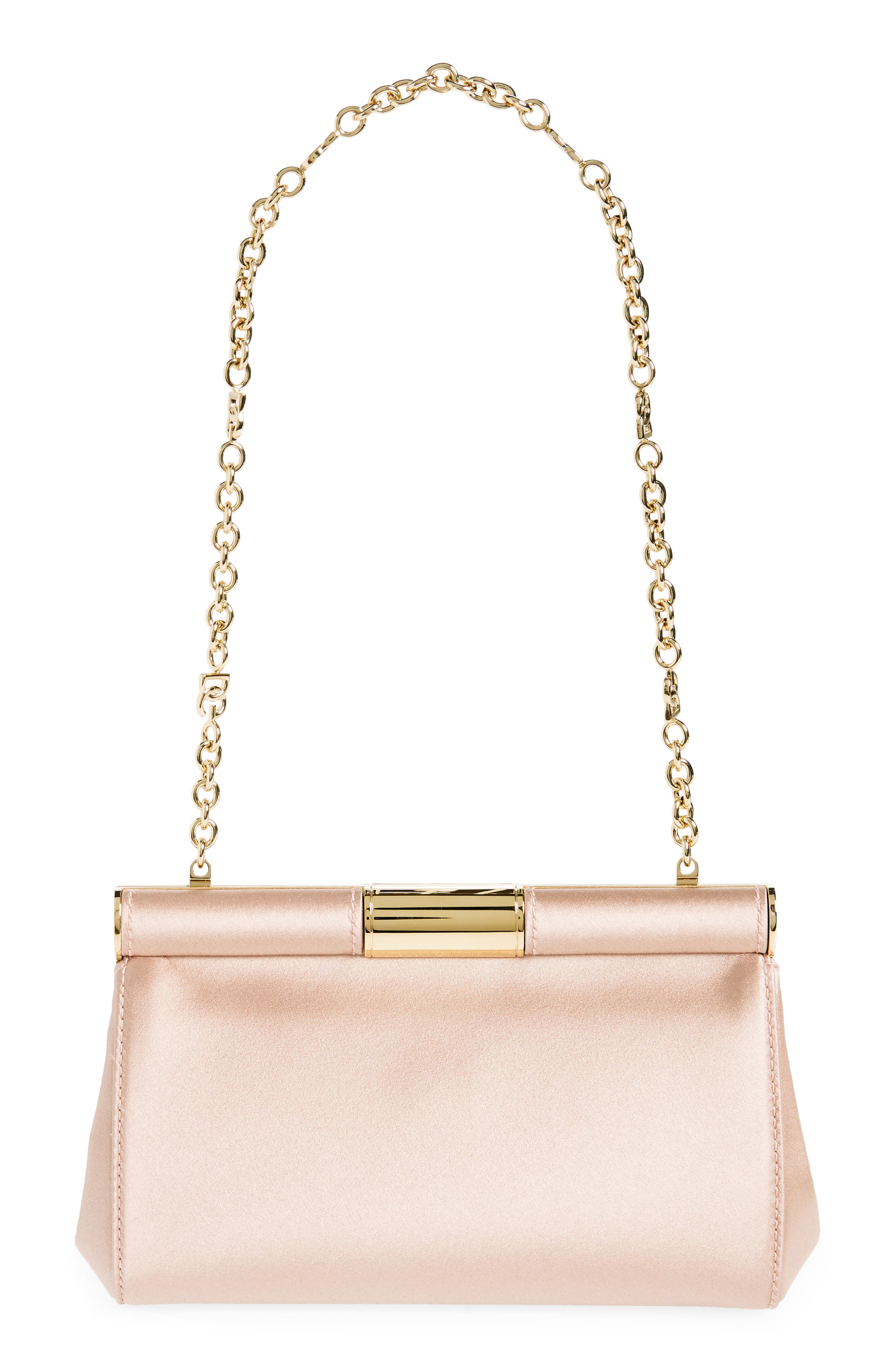 Small Marlene Satin Shoulder Bag, Alternate, color, DARK BEIGE