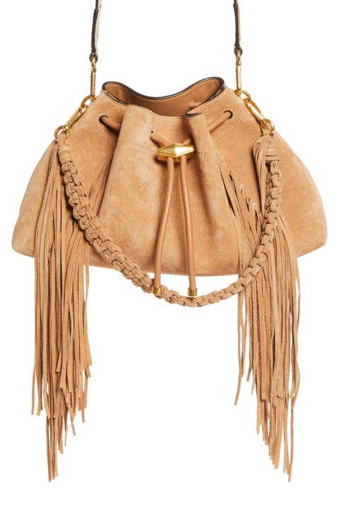 Bon Bon Fringe East/West Bucket Bag