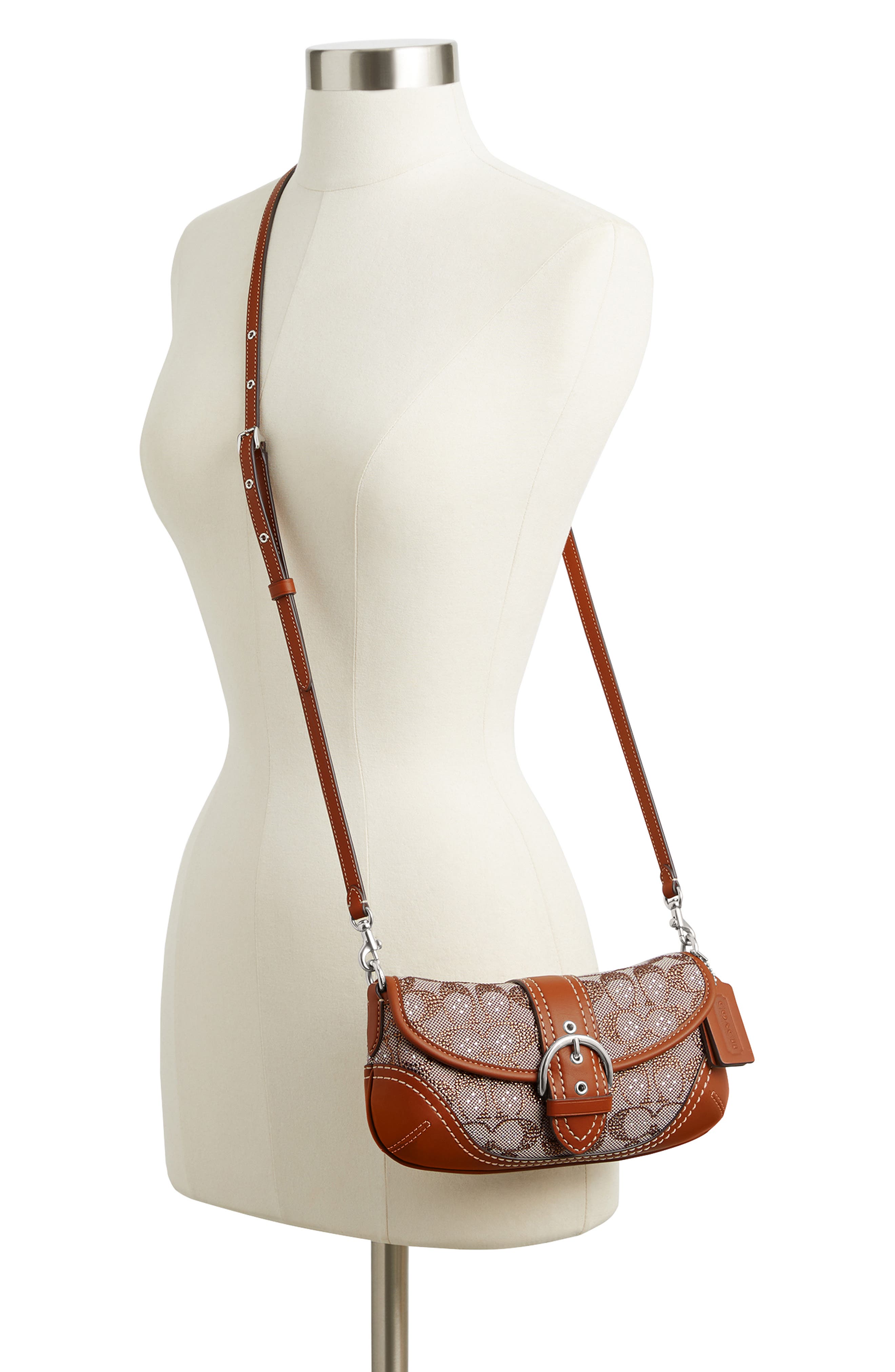 COACH Soho 25 Crystal Signature Jacquard Shoulder Bag | Nordstrom