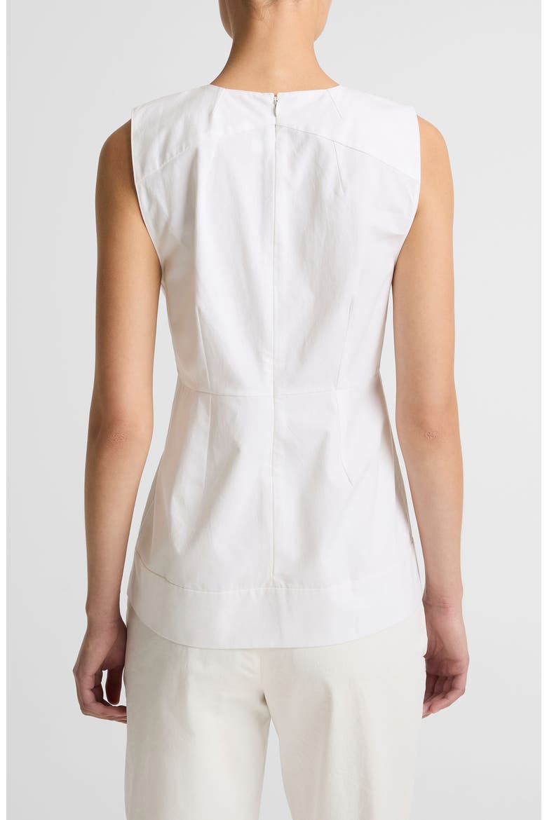 Paneled Sleeveless Top, Alternate, color, OPTIC WHITE