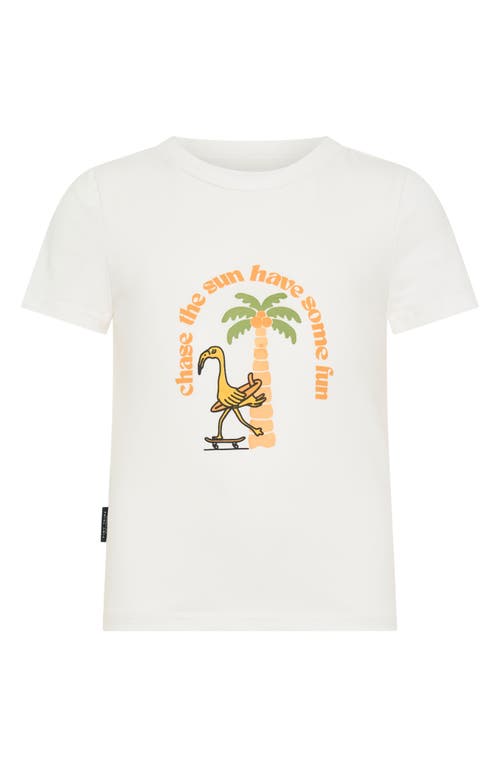 TINY TRIBE Kids' Pelican Cotton Graphic T-Shirt in White 
