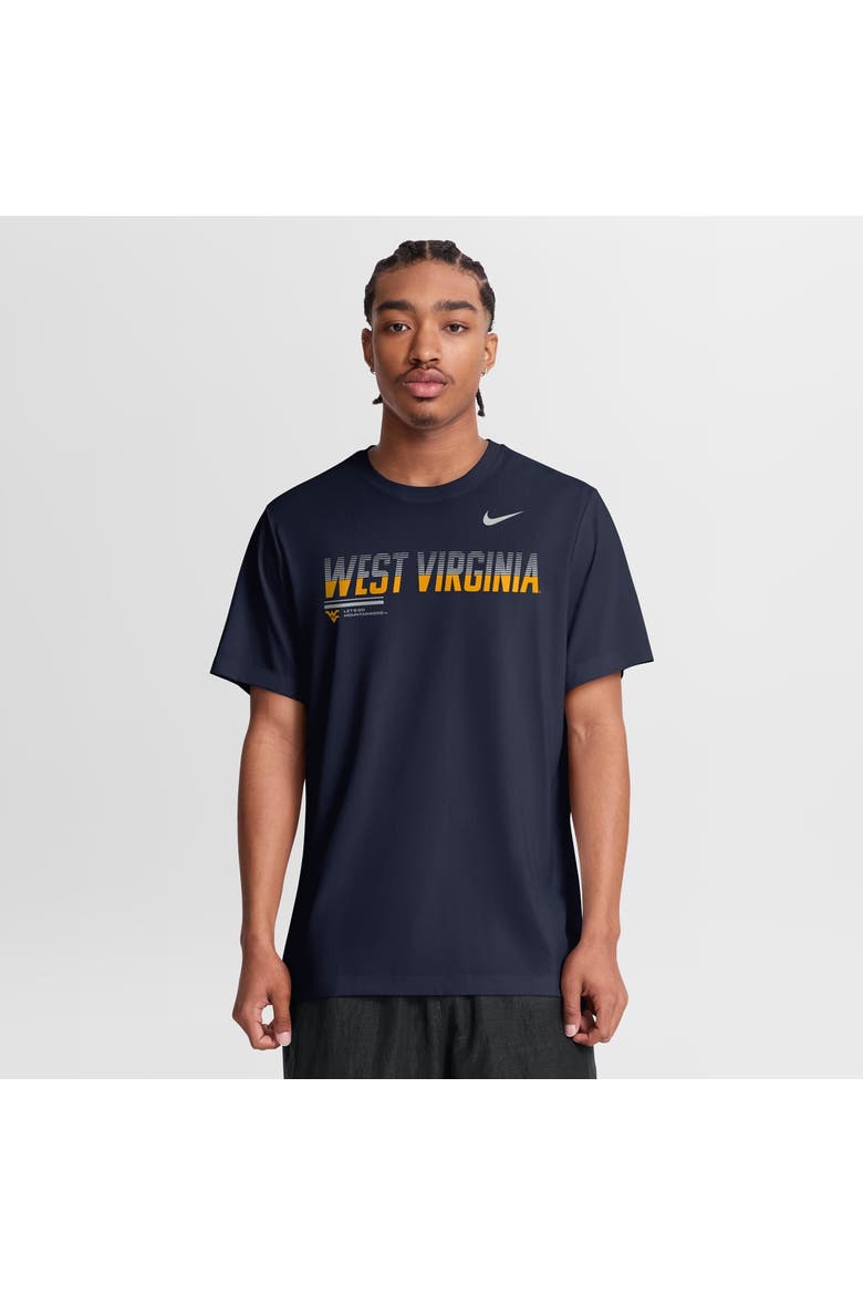 Men's Nike Navy West Virginia Mountaineers Sideline Legend Dri-FIT T-Shirt, Main, color, Navy