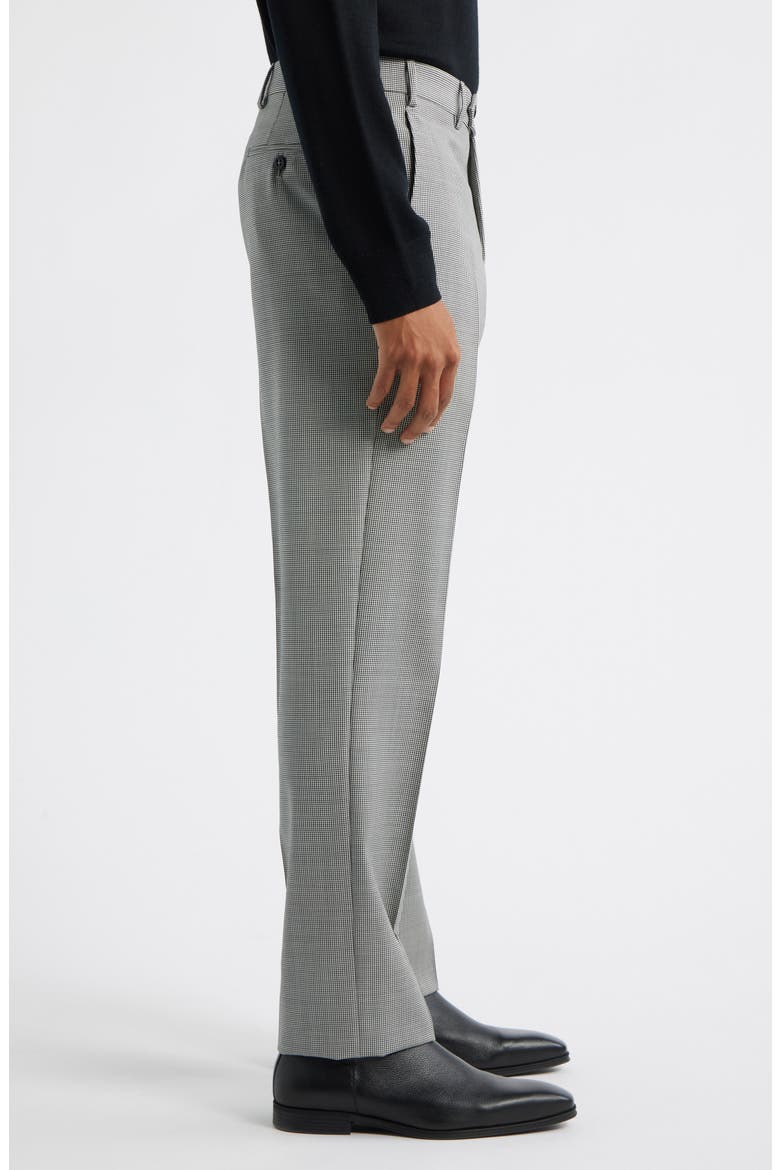 Devon Flat Front Wool Dress Pants, Alternate, color, BLACK