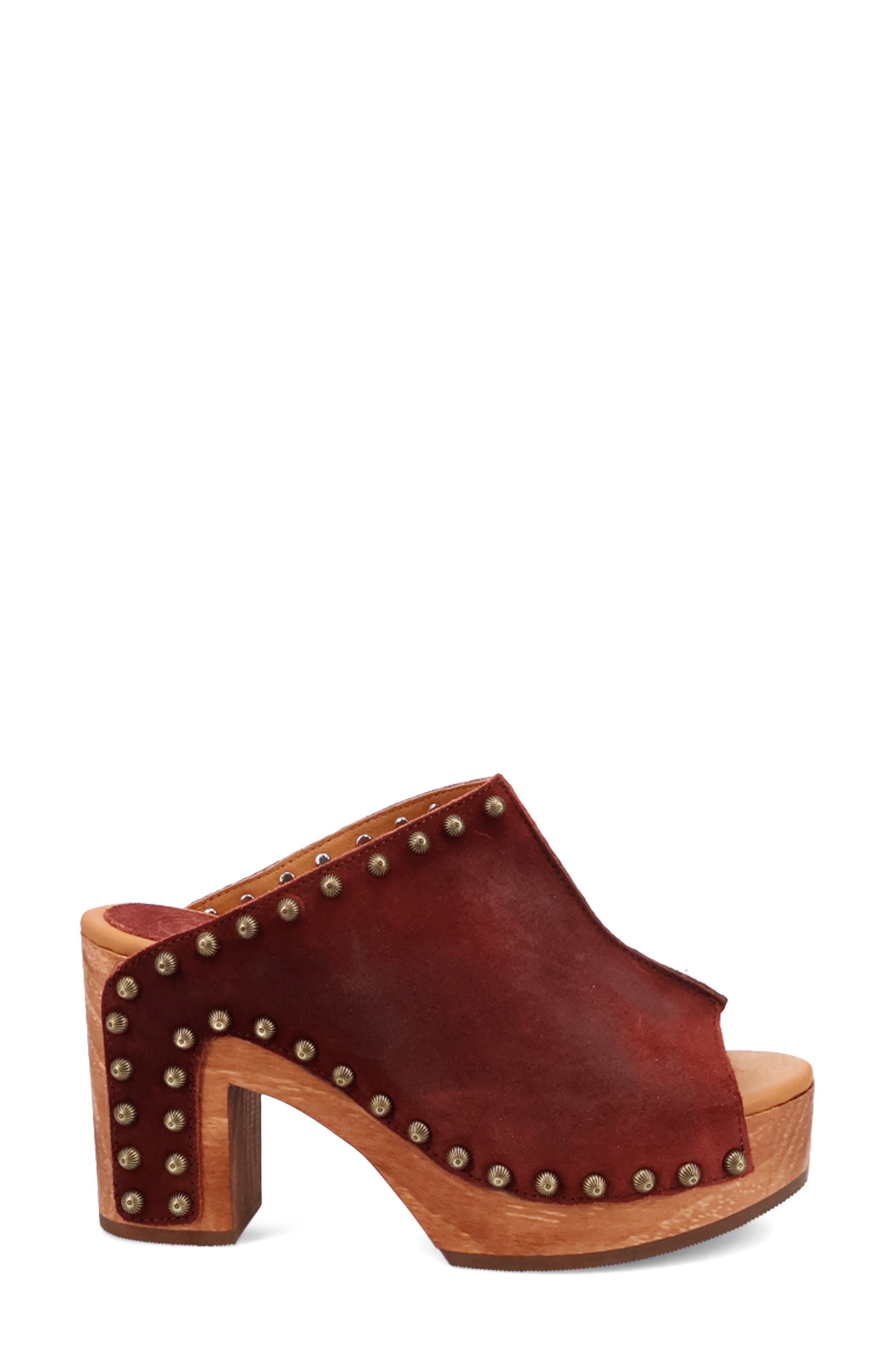 Echo Clog, Alternate, color, MERLOT