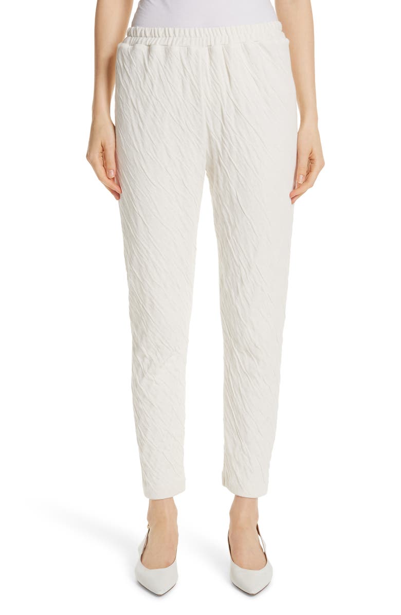 Mansur Gavriel Wavy Jersey Pull On Pants, Main, color, 