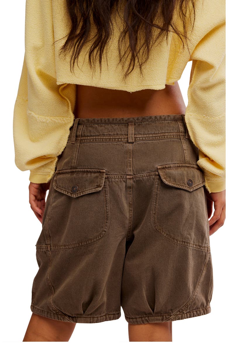 Wild Rebel Barrel Shorts, Alternate, color, TEAK