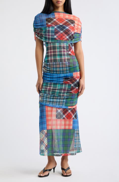 Girl from Mars Mesh Off the Shoulder Dress