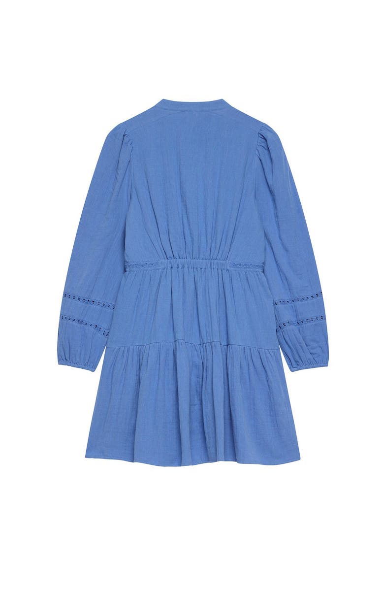 MINT VELVET Cotton Cheesecloth Mini Dress, Alternate, color, Blue