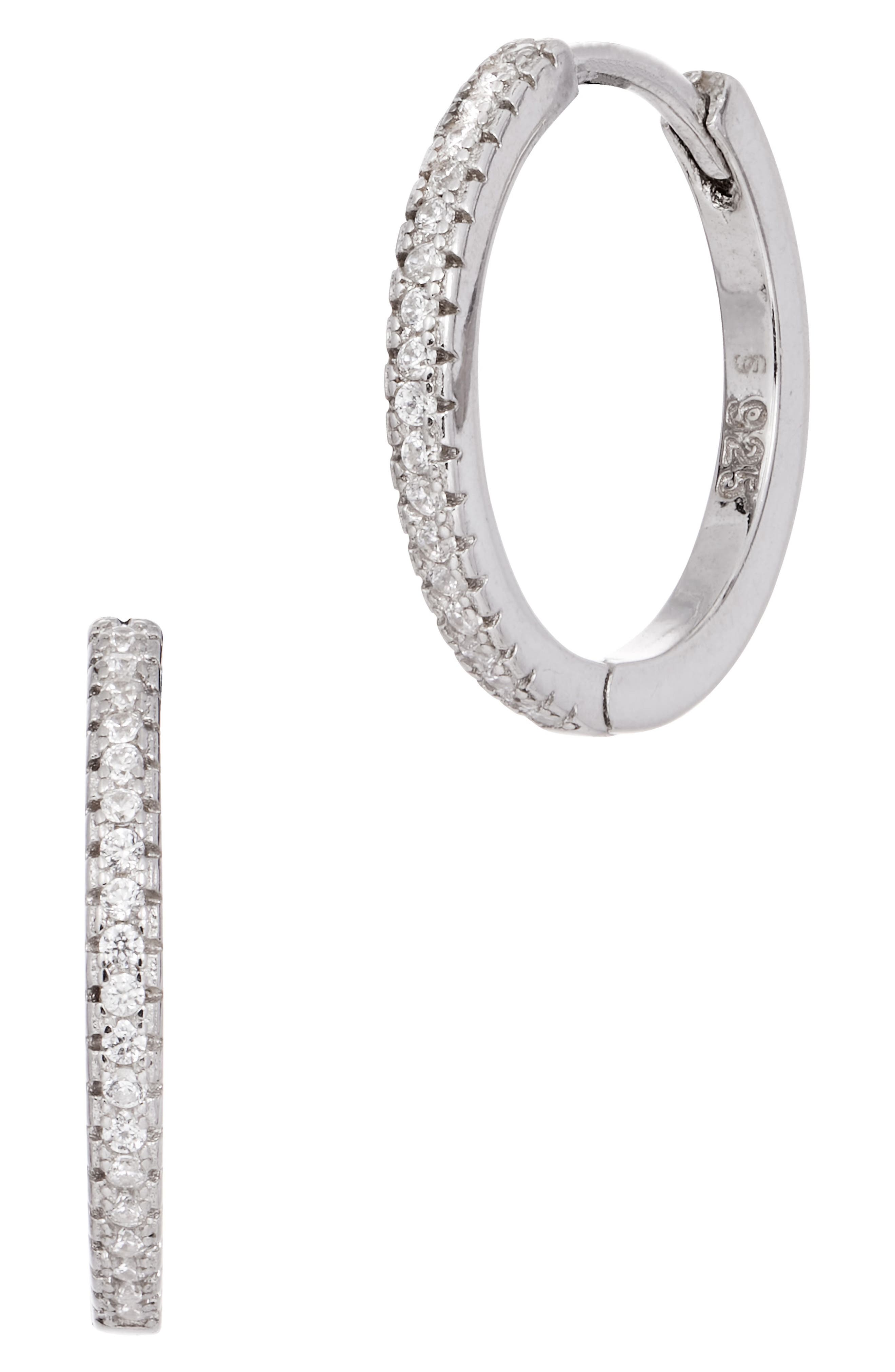 SAVVY CIE JEWELS CZ Huggie Hoop Earrings