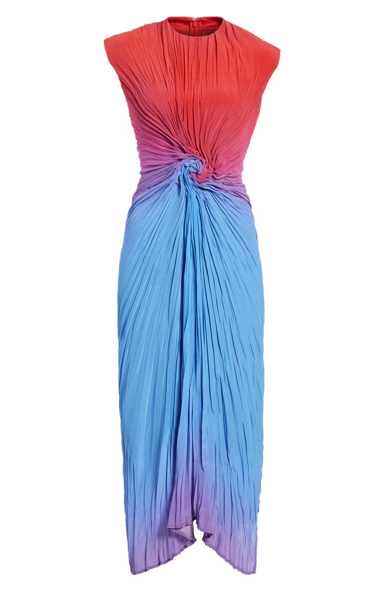 Sies Marjan Twist Front Dégradé Silk Dress, Alternate, color, 