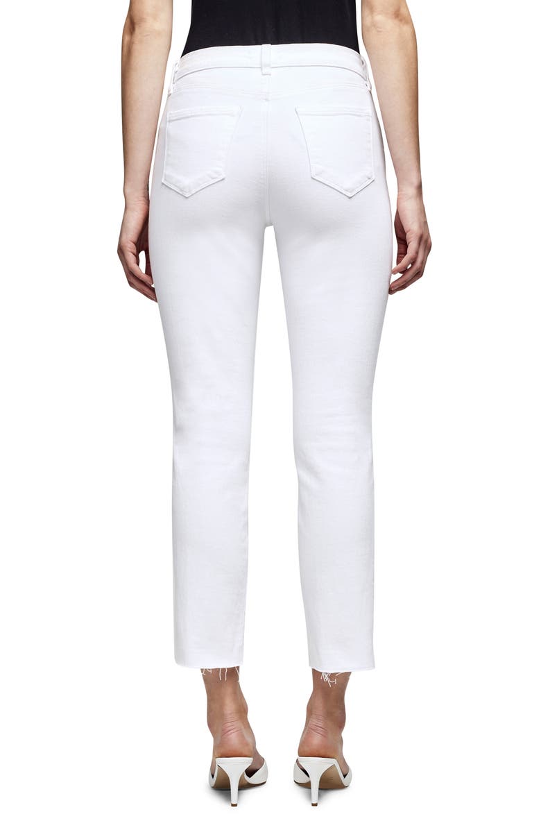 L'AGENCE Sada Ankle Slim Jeans, Alternate, color, Blanc