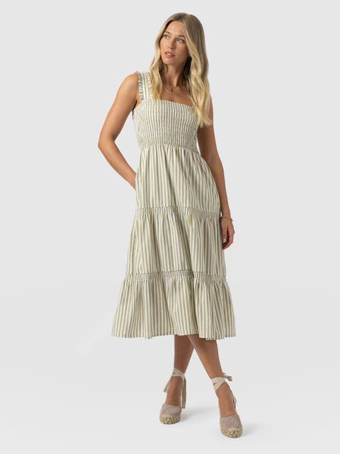 Maya Shirring Dress