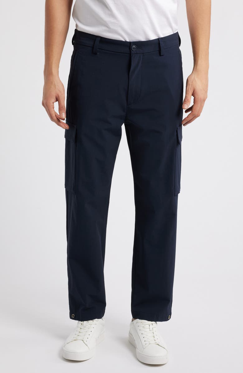 BOSS Perin Stretch Nylon Cargo Pants, Main, color, Dark Blue
