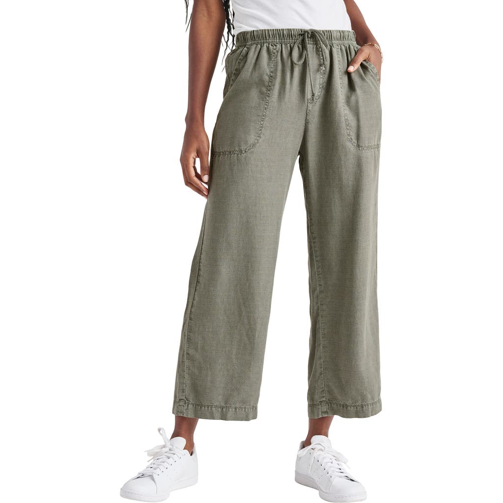 Splendid Angie Crop Wide Leg Pants In Gray
