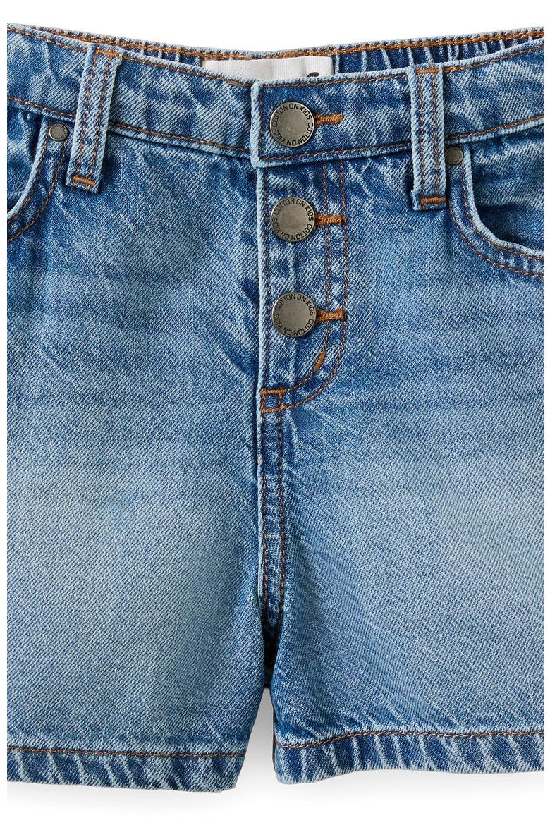 Kid's Snap Front Denim Short, Alternate, color, Blue Haven Mid Blue