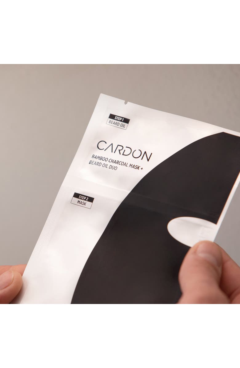 Cardon Charcoal Sheet Mask and Beard Oil, Alternate, color, None (None)