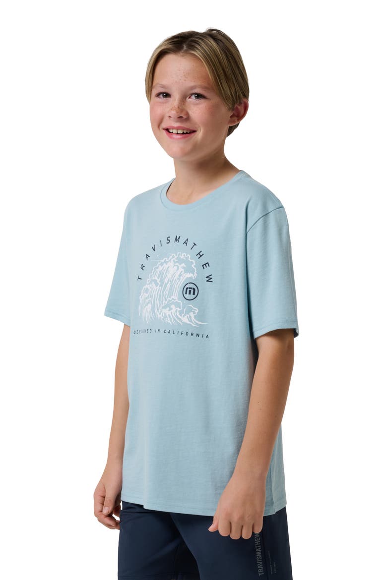 Kids' Surf City Graphic T-Shirt, Alternate, color, FORGET ME NOT