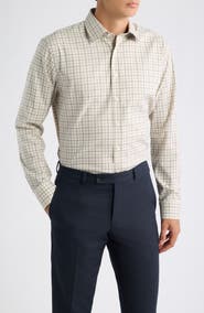 Nordstrom Ciannelli Trim Fit Performance Check Dress Shirt