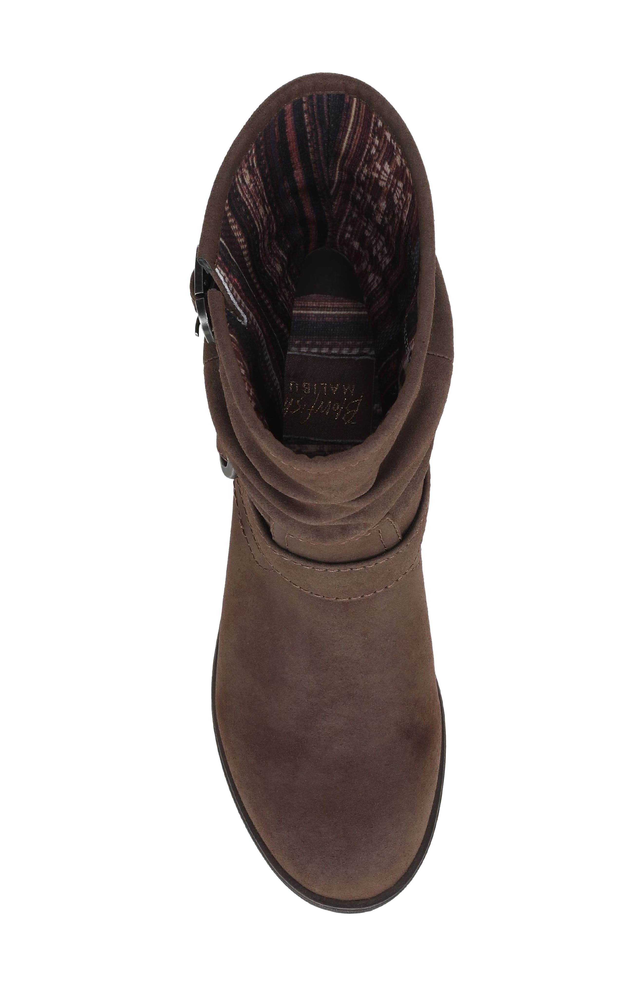 Piers Faux Leather Bootie, Alternate, color, CHOCOLATE FAUX SUEDE