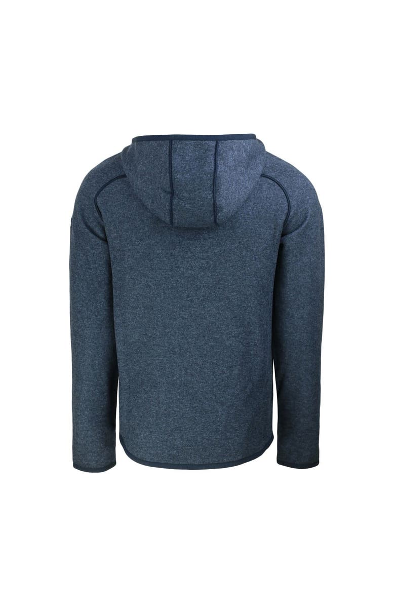 Cutter & Buck Men's Cutter & Buck Heather Navy Los Angeles Dodgers Stars & Stripes Mainsail Sweater-Knit Full-Zip Hoodie, Alternate, color, Heather Navy