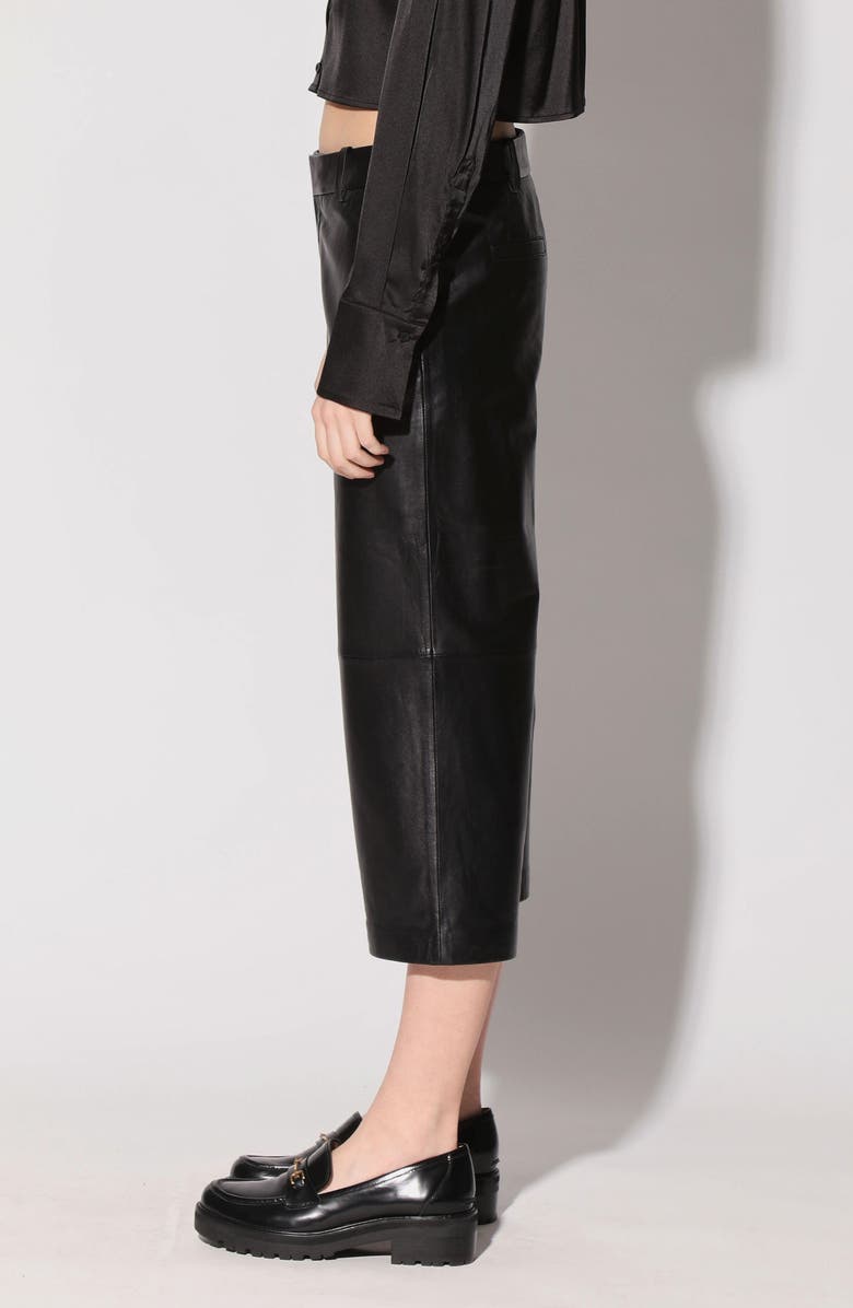 Walter Baker Cooper Crop Leather Pants, Alternate, color, 