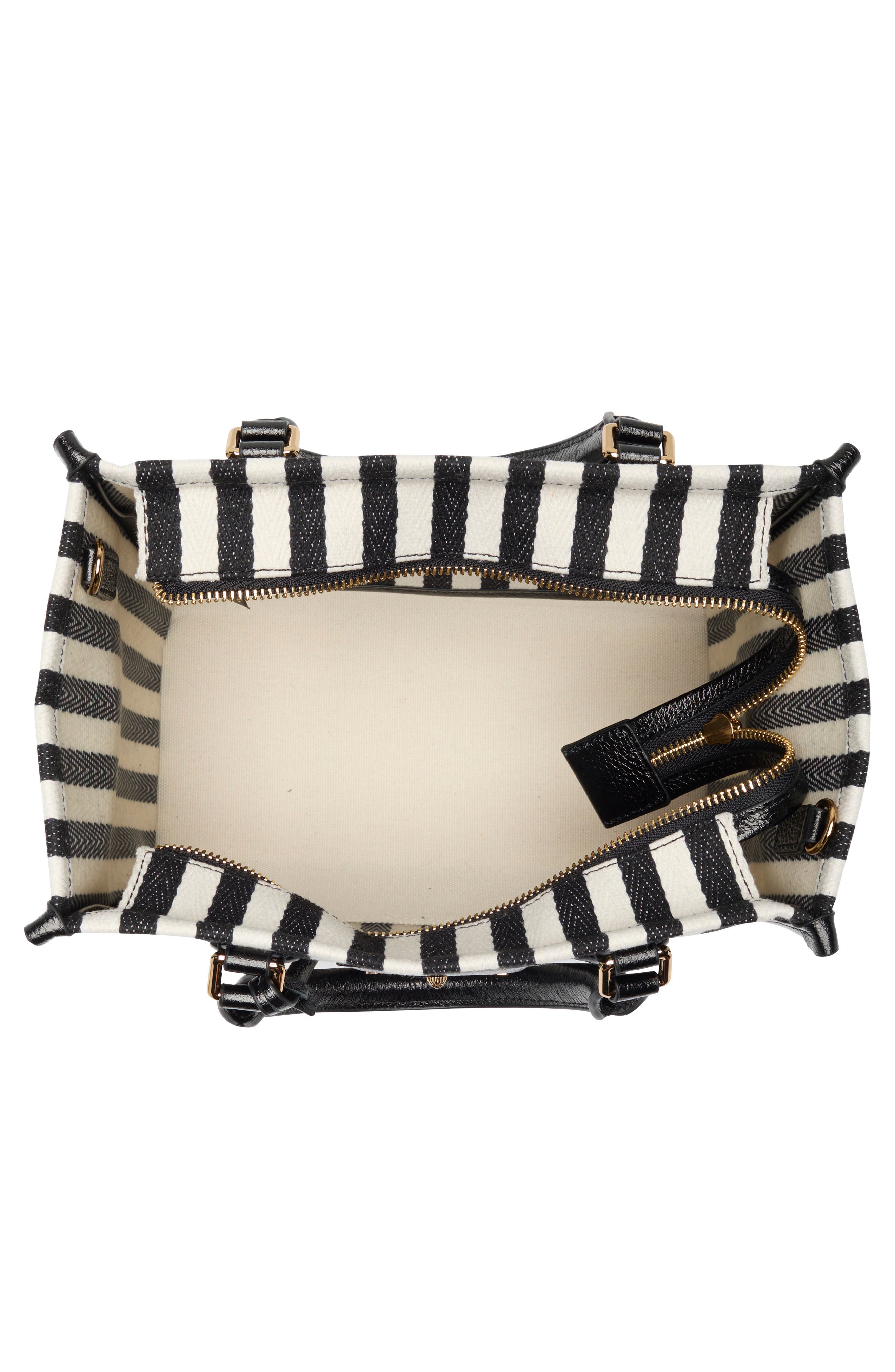 Kurt Geiger London Chiswick Small Shopper Tote, Alternate, color, Blk/White