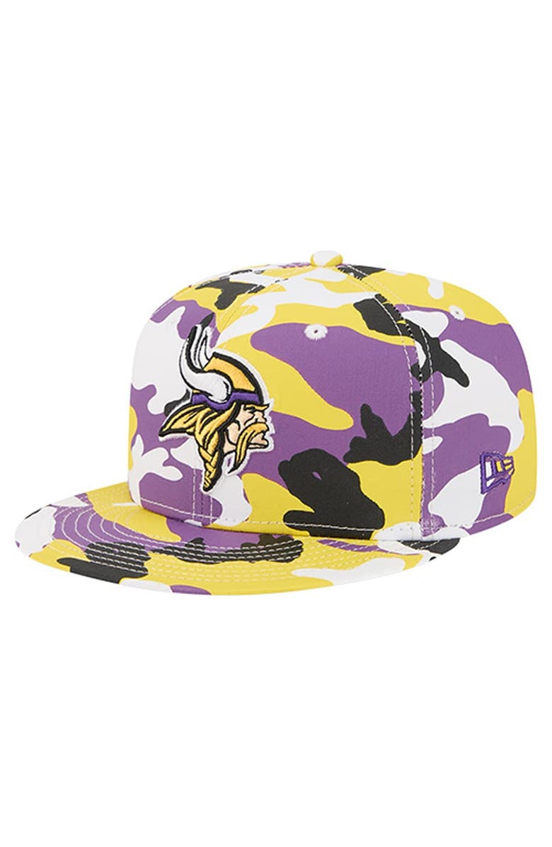 New Era Men
s New Era Gold/Purple Minnesota Vikings 59FIFTY Fitted Hat, Main, color, Gold