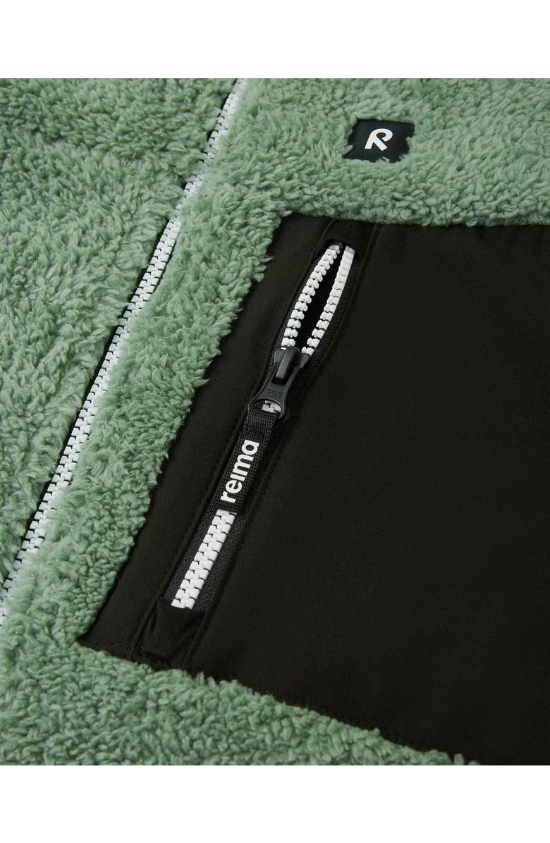 Reima Turilas Solid Fleece sweater, Alternate, color, Green Clay