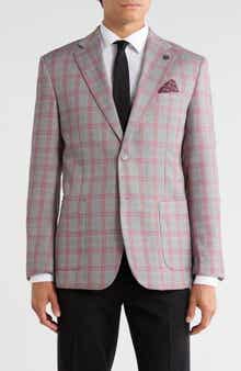 Plaid Two Button Sport Coat