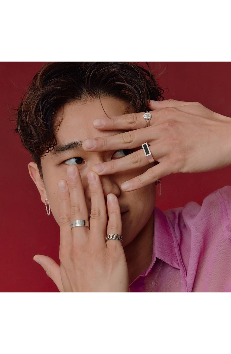 LOUPN Lotus Signet Ring, Alternate, color, Silver