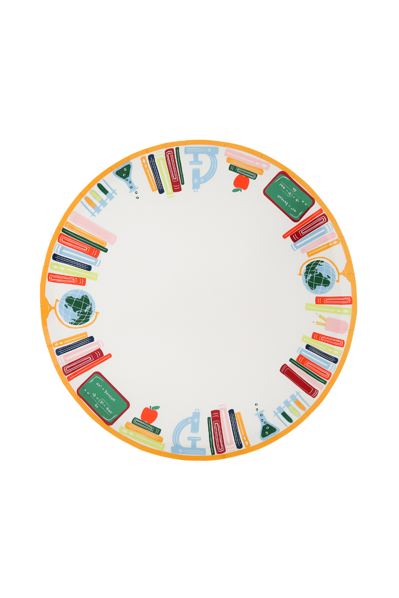 Back to School Bookshelf Large Plates, Main, color, Assorted Pre-Pack