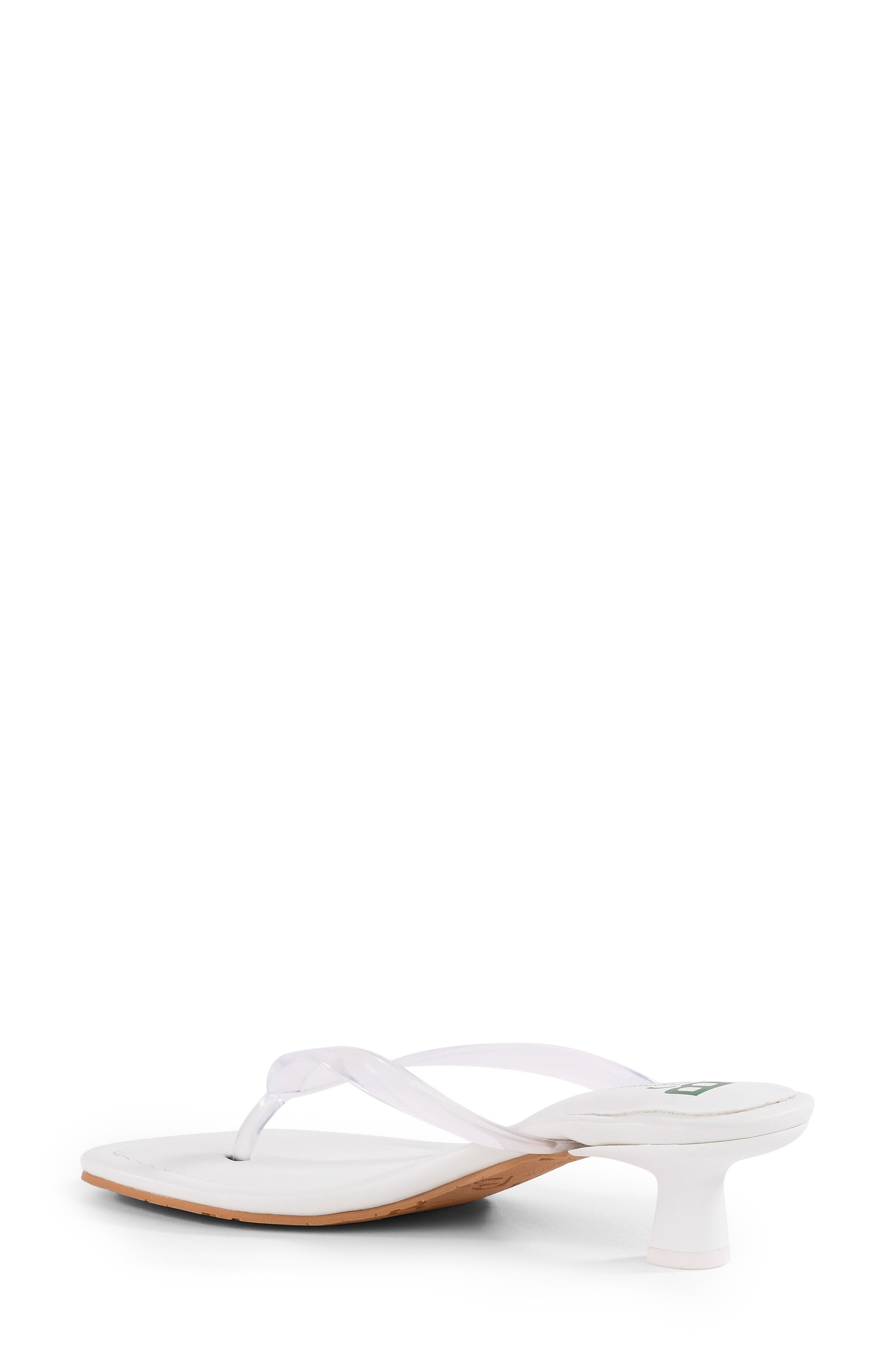 Starburst Kitten Heel Sandal, Alternate, color, WHITE CLEAR
