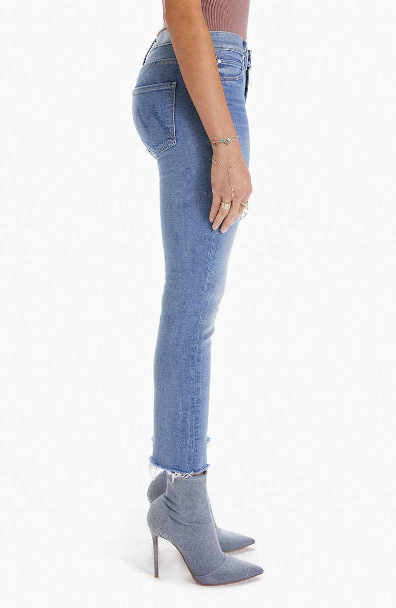 MOTHER Dazzler Fray Hem Crop Jeans, Alternate, color, 
