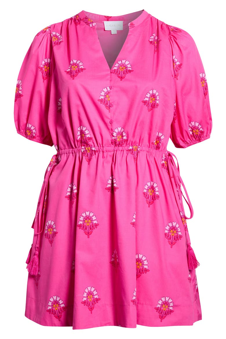 Scarlett Floral Hesper Minidress, Alternate, color, FUCHSIA-PINKS