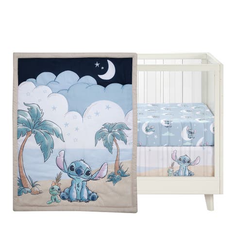 Disney Baby Stitch 3-Piece Nursery Crib Bedding Set