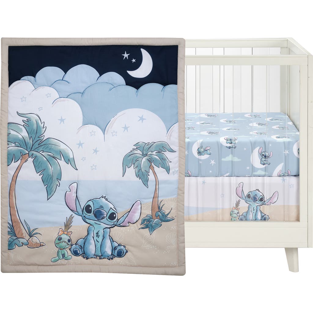 Bedtime Originals Disney Baby Stitch 3-piece Nursery Crib Bedding Set In Blue