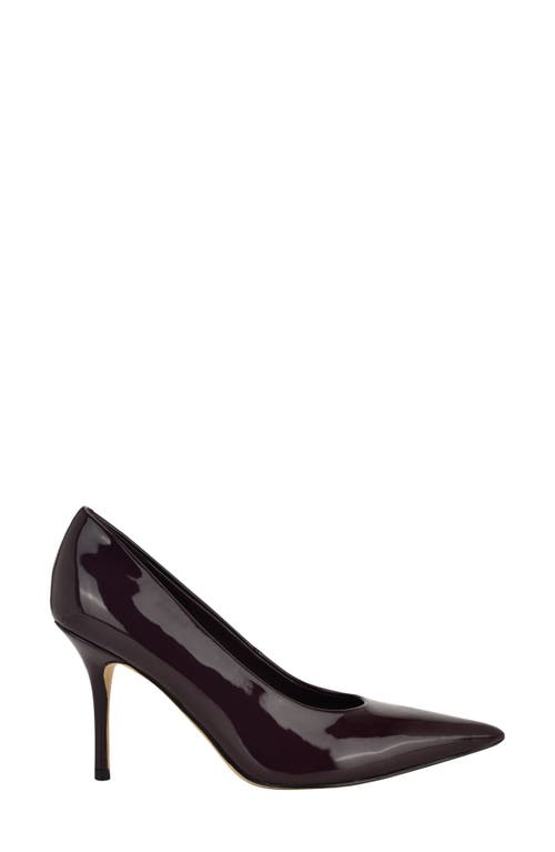 Calvin Klein Leciey Pointed Toe Pump In Brown