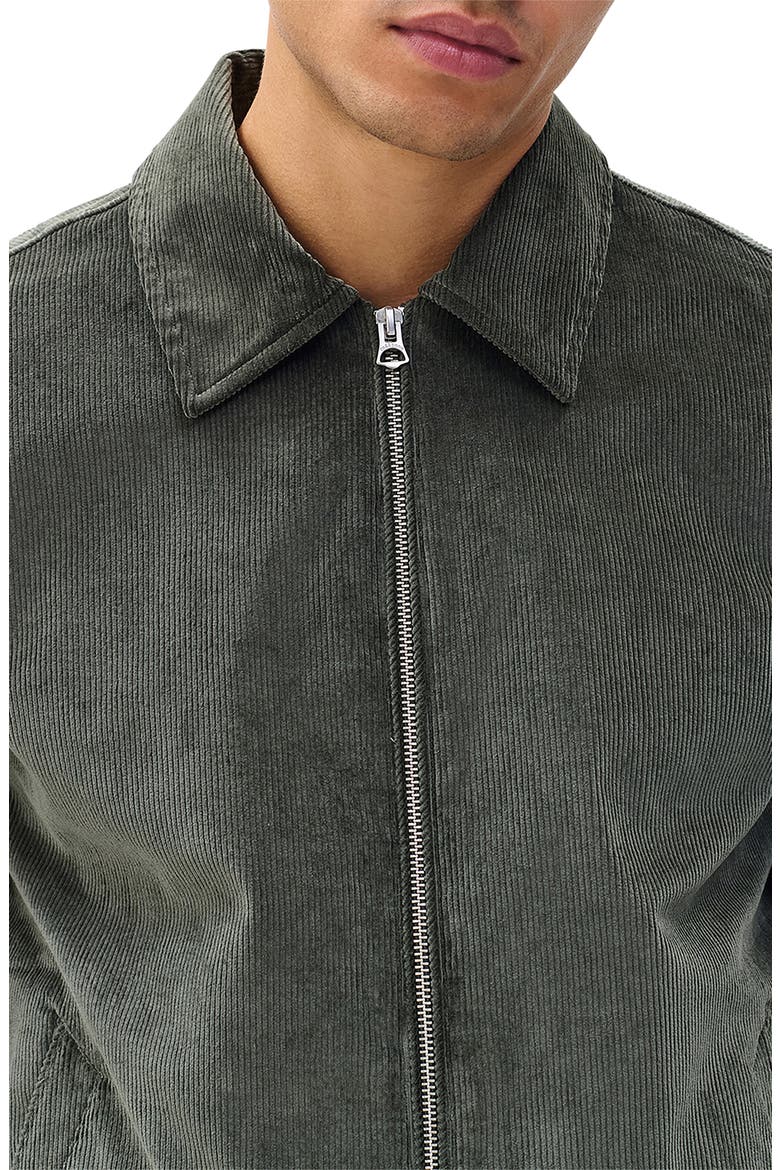 Melrose Stretch Cotton Corduroy Zip Jacket, Alternate, color, DARK SHADOW