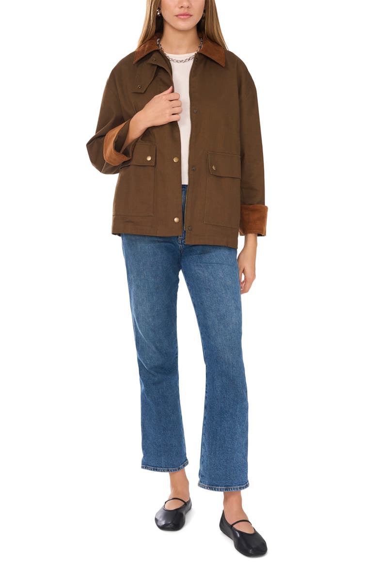 Cotton Twill Barn Jacket, Alternate, color, BEECH