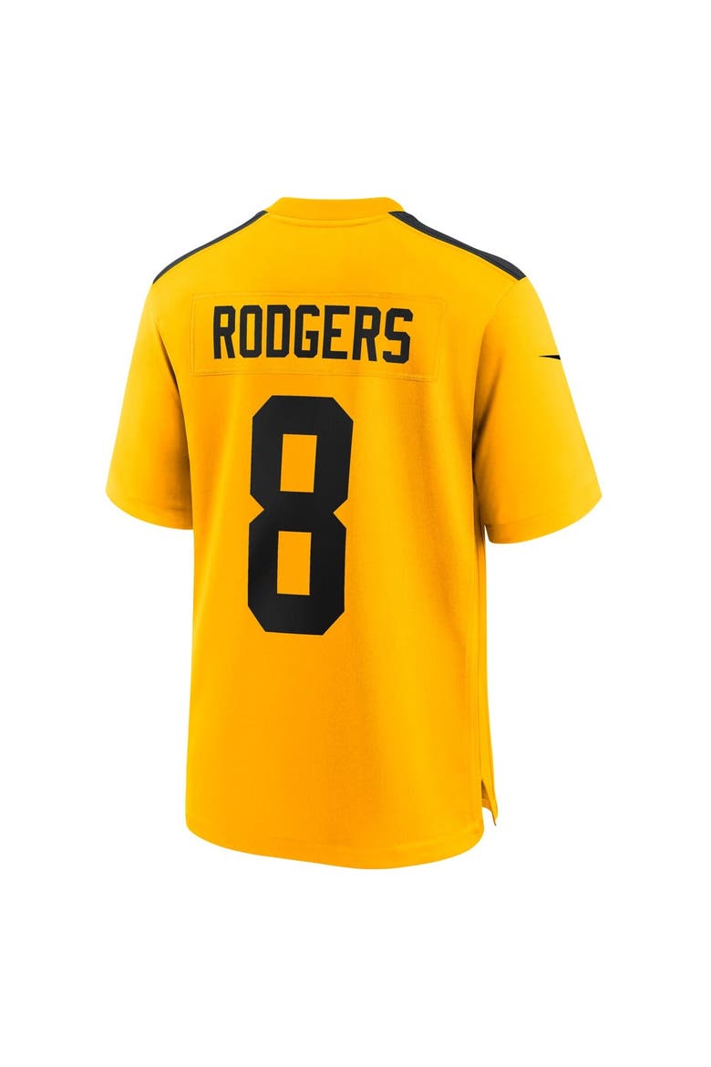 Men's Nike Aaron Rodgers Gold Pittsburgh Steelers Alternate 1933 Throwback Game Jersey, Alternate, color, Gold