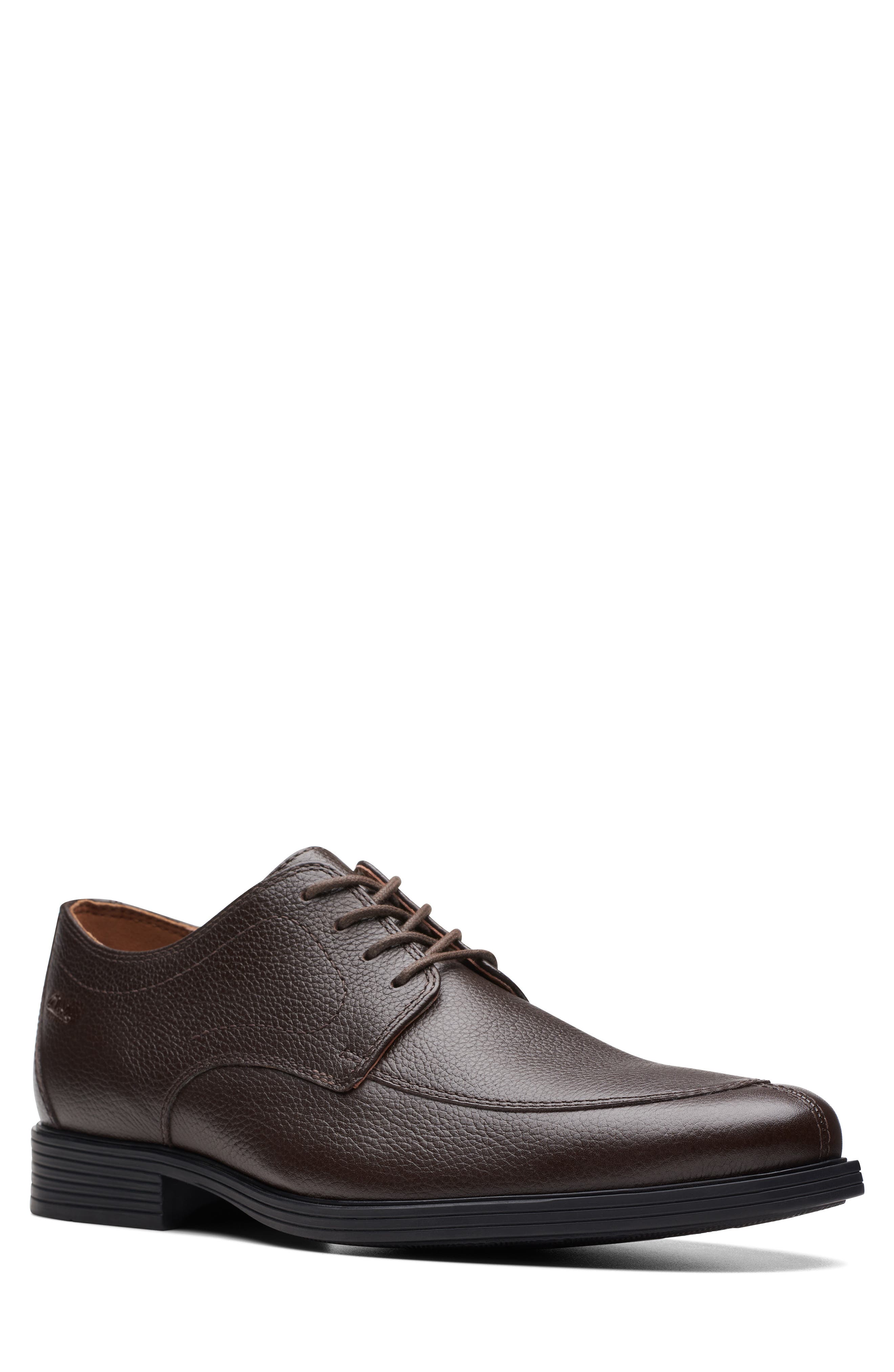 Whiddon Pebbled Leather Derby, Main, color, DARK BRN TUMBLED
