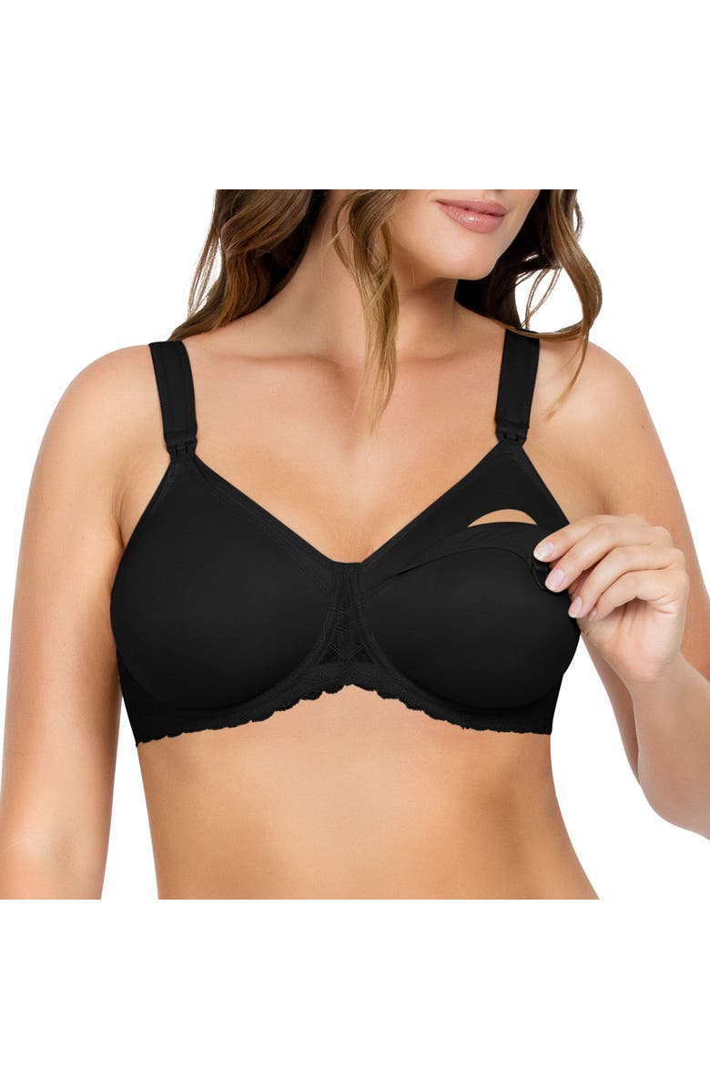 Parfait Leila Underwire Semless Cup Nursing Bra, Main, color, Black
