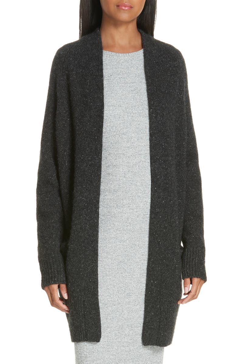 Vince Cashmere Raglan Sleeve Open Front Cardigan, Main, color, 