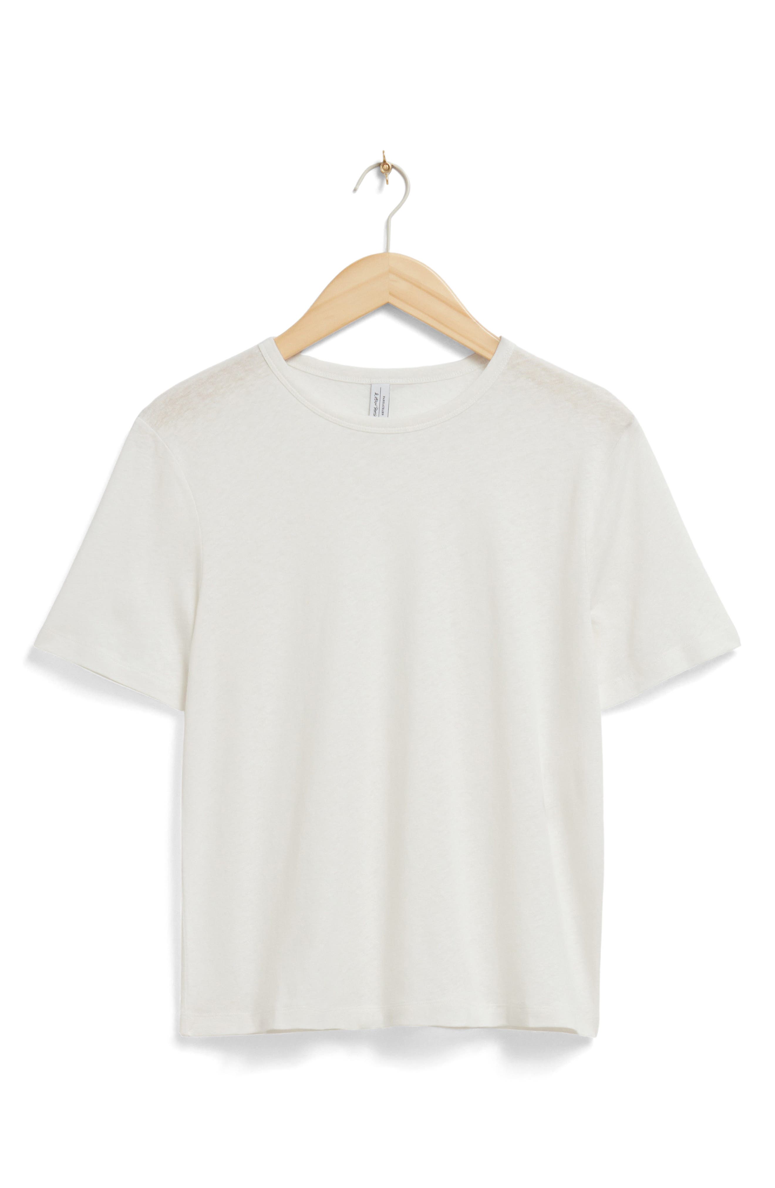 & Other Stories Oliane Cotton & Linen Blend T-Shirt