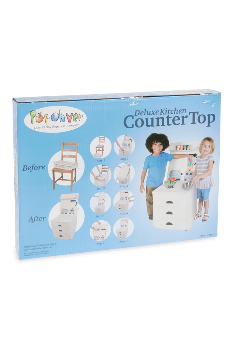 Deluxe Kitchen Counter Play Set, Alternate, color, BROWN