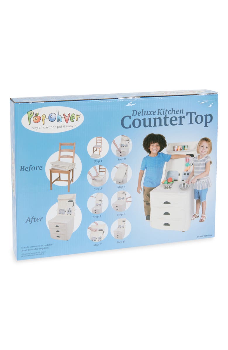 PopOhVer Deluxe Kitchen Counter Play Set, Alternate, color, Brown