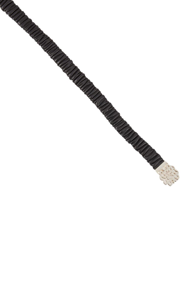 SANDRO Elasticated leather belt, Alternate, color, 